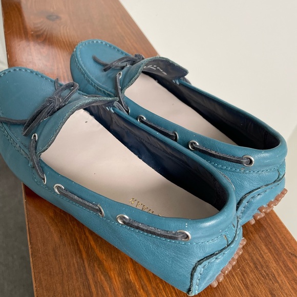 Cole Haan teal driving moccasins size 6 - Picture 10 of 11